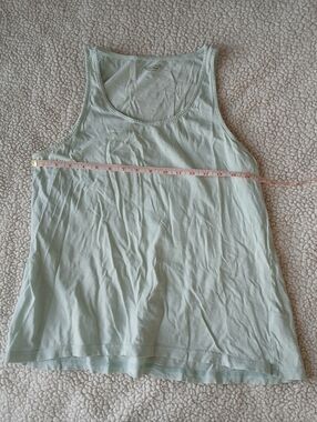 Garnet Hill Pale Mint Scoop Neck Tank For Sleep